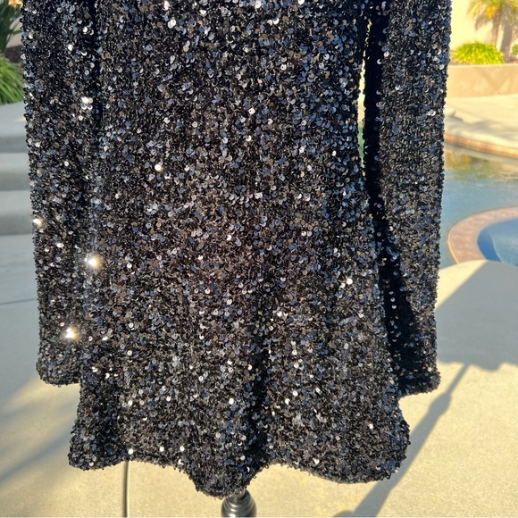 Princess Polly Black Mini Sequin Dress, Cocktail, Homecoming, Special Occasion - Picture 13 of 15
